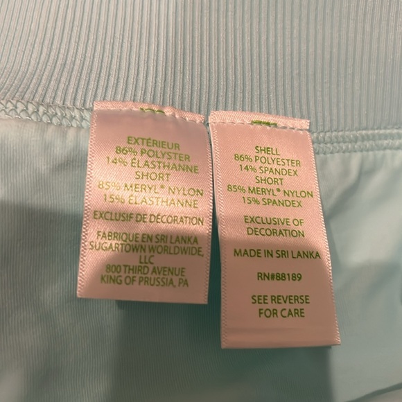 Lilly Pulitzer UPF 50+ Luxletic Run Around Skort Beach You To It Large NWT - Picture 8 of 10